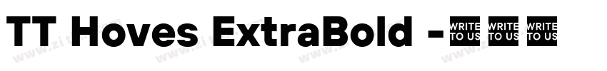 TT Hoves ExtraBold 字体转换